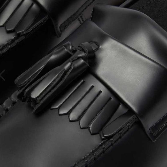 Adrian Yellow Stitch Leather Tassel Loafers - Picture 3 of 3